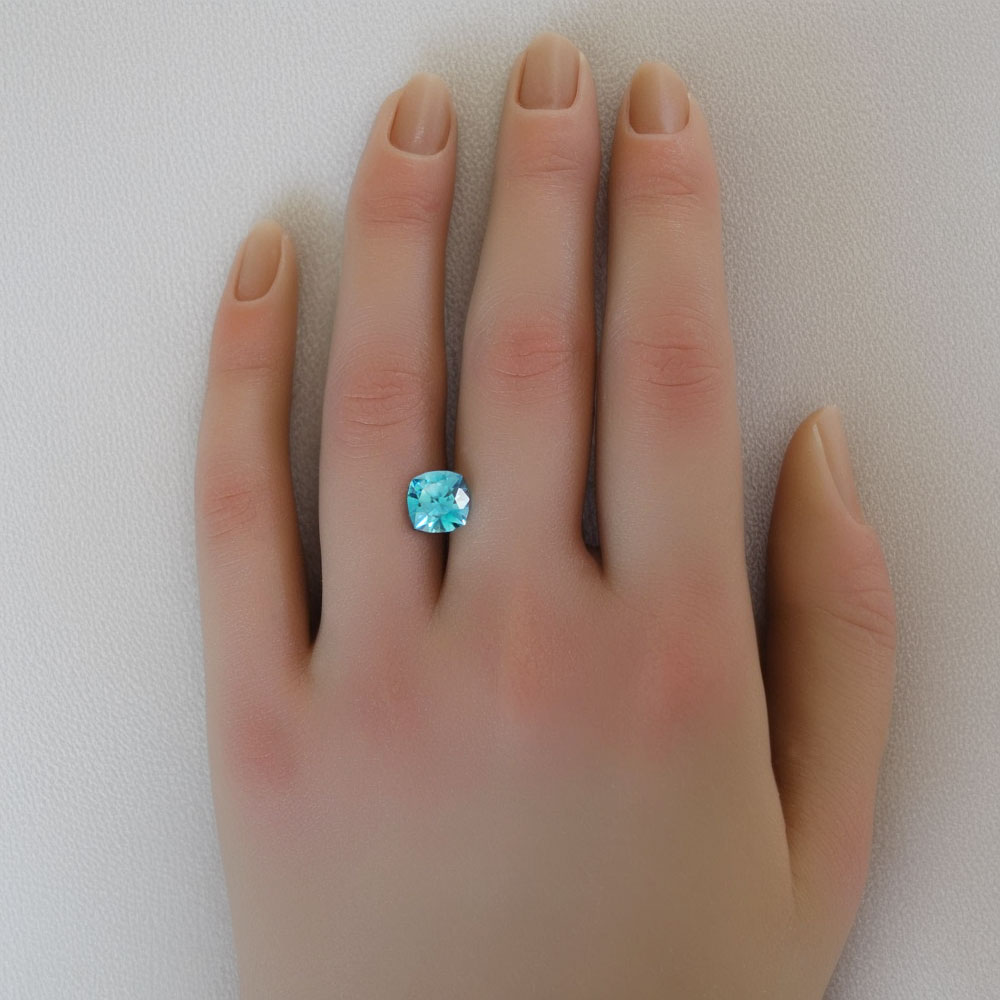 Blue Zircon Modified Old European Cut 3.56 Carats - Image 2