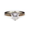 Trillion Cut Diamond Wood Engagement Ring