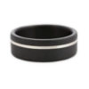 An image of a black zirconium with a gold inlay.