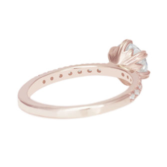 Moissanite Engagement Ring Half Eternity Pavé - Image 9