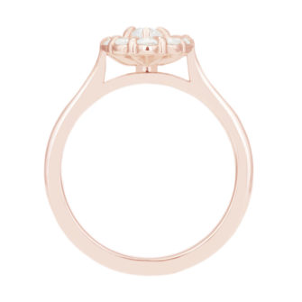 Oval Cut Moissanite Engagement Ring With Diamond Halo - Image 8