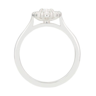 Oval Cut Moissanite Engagement Ring With Diamond Halo - Image 2