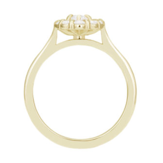 Oval Cut Moissanite Engagement Ring With Diamond Halo - Image 5