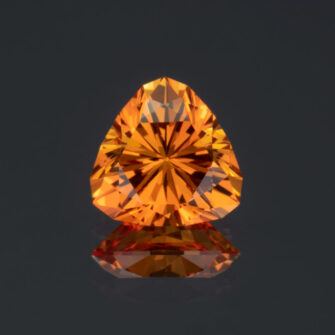 Orange Trillion Cut Lab-Created Sapphire 1.55 Carats - Image 3