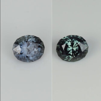 Oval Color Change Blue Green Sapphire 0.94 Carats - Image 3