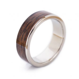 Men's Koa Wood Wedding Band - Image 3